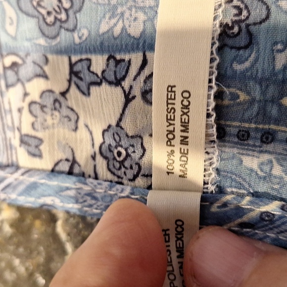 A women's White Stag blue casual sheer regular size top XL - Picture 4 of 4